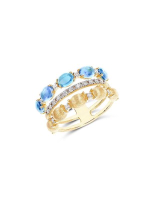 ANELLO  DONNA NANIS DANCING IN THE RAIN AZURE