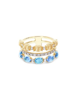 ANELLO DONNA NANIS DANCING IN THE RAIN AZURE AS40-597 NANIS