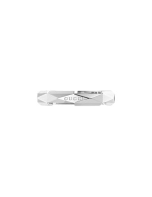 ANELLO ORO BIANCO 18 CARATI 15 UOMO-DONNA GUCCI LINK TO LOVE YBC662177002015 Gucci