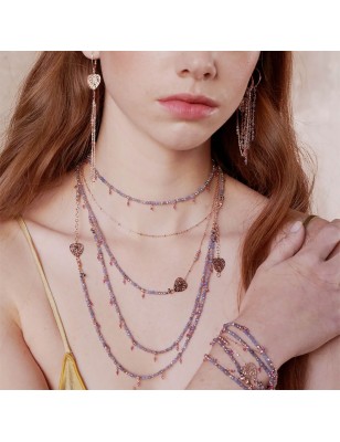 COLLANA CHOKER DONNA MAMAN ET SOPHIE ACQUA E FUOCO