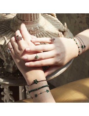 BRACCIALE CON PIETRE DI MALACHITE DONNA MAMAN ET SOPHIE BPISF3MA MAMAN ET SOPHIE