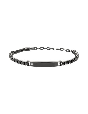 BRACCIALE TAG AND CROSS NERO UOMO BREIL  TJ3223 BREIL