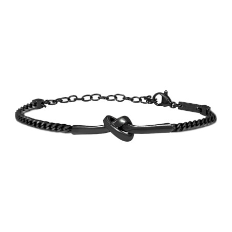 BRACCIALE SEMIRIGIDO ACCIAIO BLACK LUCIDO DONNA BREIL  TJ3341 BREIL