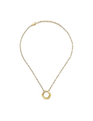 COLLANA HEXAGONIA IN ACCIAIO IP GOLD DONNA BREIL 