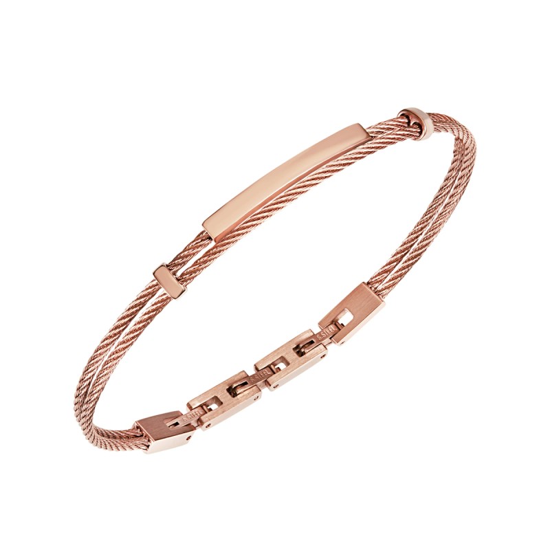 BRACCIALE LOOP IN ACCIAIO IP ROSE UOMO BREIL 