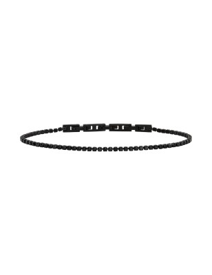 BRACCIALE TENNIS ACCIAIO E ZIRCONI NERI UOMO BREIL  TJ3596 BREIL