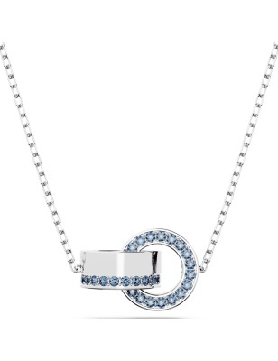 COLLANA PENDENTE DEXTERA ANELLO CONCATENATO BLU DONNA SWAROVSKI  5663504 SWAROVSKI