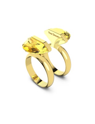 ANELLO LUCENT GIALLO M55 DONNA SWAROVSKI  5621074 SWAROVSKI