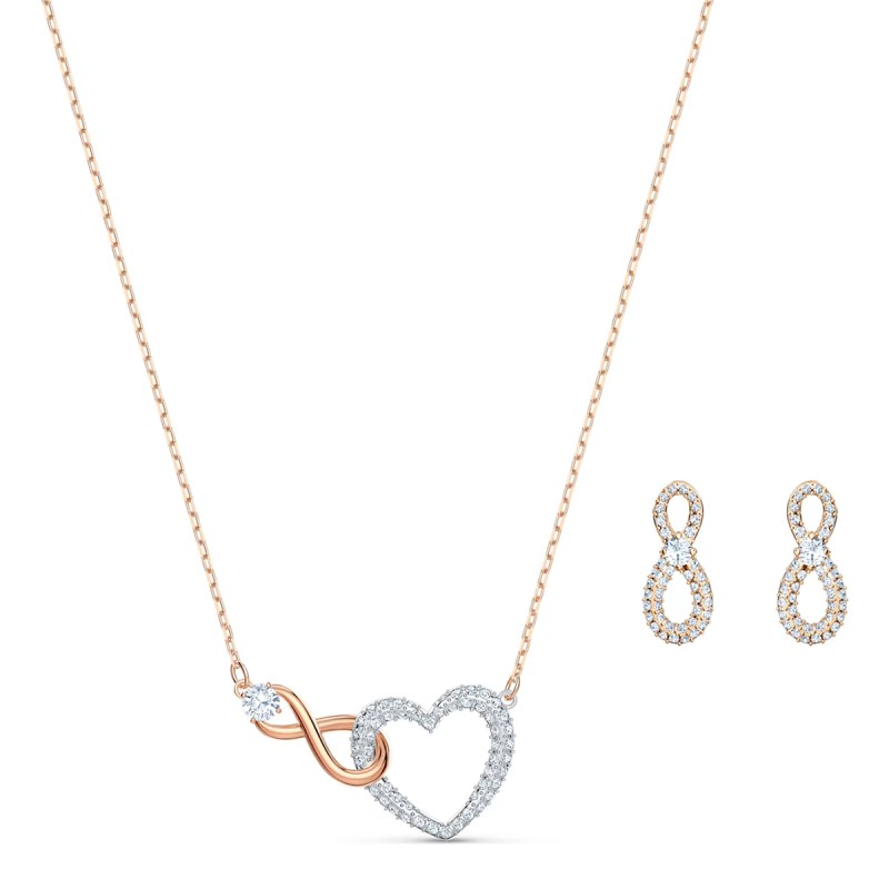 SET INFINITY INFINITO E CUORE DONNA SWAROVSKI 