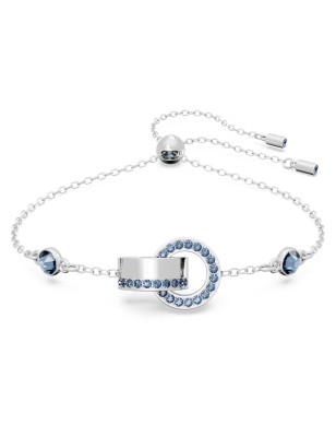 BRACCIALE HOLLOW ANELLO CONCATENATO BLU SWAROVSKI 5663493 SWAROVSKI