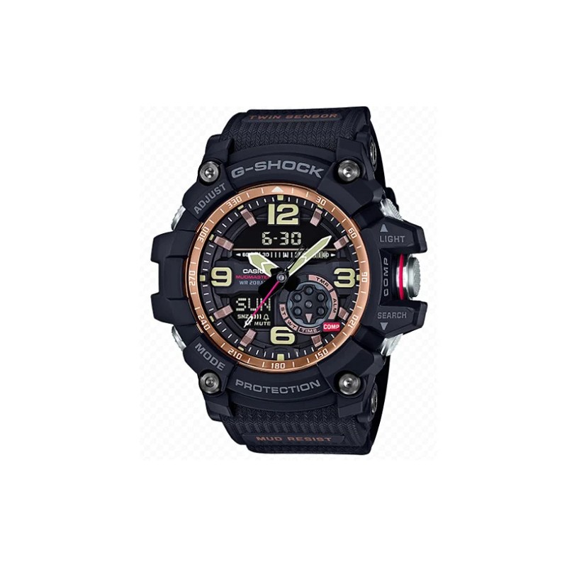 OROLOGIO MUDMASTER NERO ORO ROSA UOMO CASIO G-SHOCK