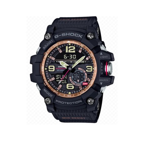 OROLOGIO MUDMASTER NERO ORO ROSA UOMO CASIO G-SHOCK GG-1000RG-1AER Casio