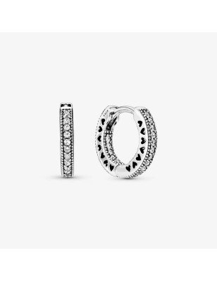 ORECCHINI CERCHI PIETRE E CUORE DONNA PANDORA  296317CZ PANDORA