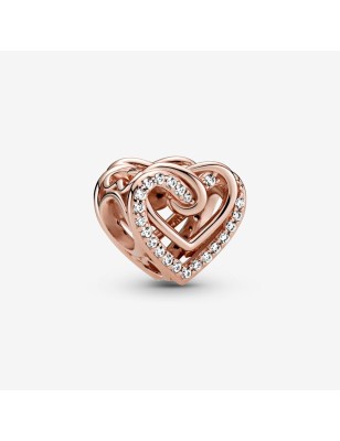 CHARM CUORI INTRECCIATI CON PIETRE DONNA PANDORA 