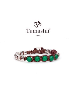 BRACCIALE MULTIFACETED AGADA VERDE TAMASHII RUOTA DELLA PREGHIERA