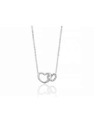 COLLANA ORO BIANCO CUORI DONNA MILUNA I DIAMANTI CLD4220 MILUNA