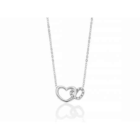 COLLANA ORO BIANCO CUORI DONNA MILUNA I DIAMANTI CLD4220 MILUNA