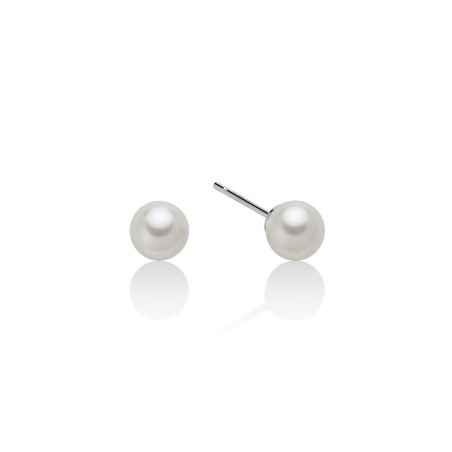 ORECCHINI PERLE 6,5-7 MM ORO BIANCO DONNA MILUNA LE PERLE PPN657BM MILUNA