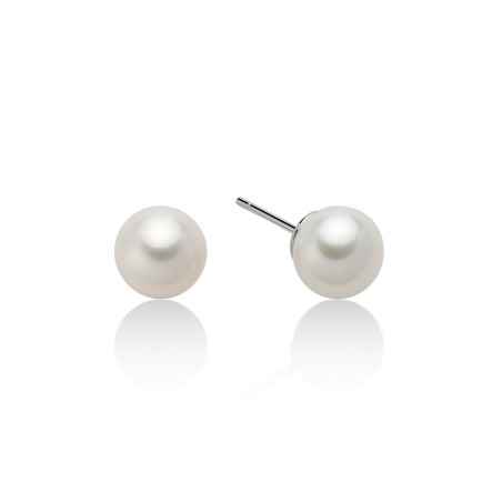 ORECCHINI PERLE 8-8,5MM ORO BIANCO DONNA MILUNA LE PERLE PPN885BM MILUNA