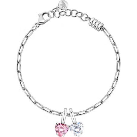 BRACCIALE DROPS CON DUE ZIRCONI PENDENTI A CUORE MORELLATO SCZ1347 MORELLATO