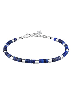 BRACCIALE ACCIAIO LAPISLAZZULI UOMO MORELLATO  S1736 MORELLATO