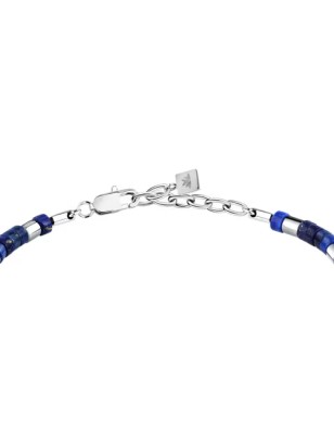 BRACCIALE ACCIAIO LAPISLAZZULI UOMO MORELLATO  S1736 MORELLATO