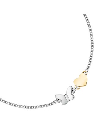 BRACCIALE TALISMANI FARFALLA E CUORE DONNA MORELLATO 