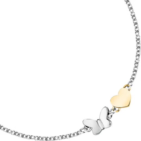 BRACCIALE TALISMANI FARFALLA E CUORE DONNA MORELLATO 