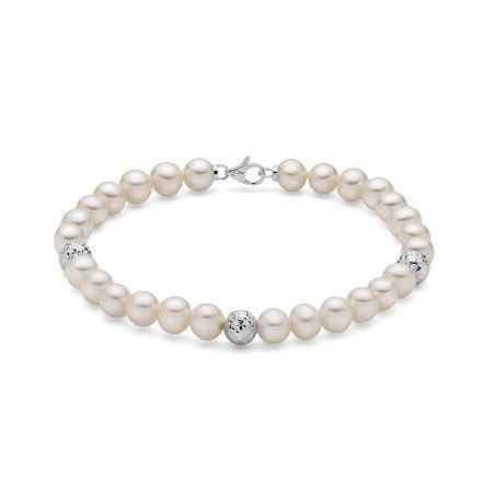 BRACCIALE PERLE BOULE E FANTASIA DONNA MILUNA  PBR2305BV MILUNA