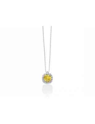 COLLANA ZAFFIRO GIALLO PREMIUM GEMME DONNA MILUNA CLD4458 MILUNA