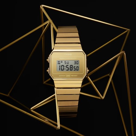 OROLOGIO ICONIC ORO UOMO-DONNA CASIO VINTAGE A700WEVG-9AEF CASIO