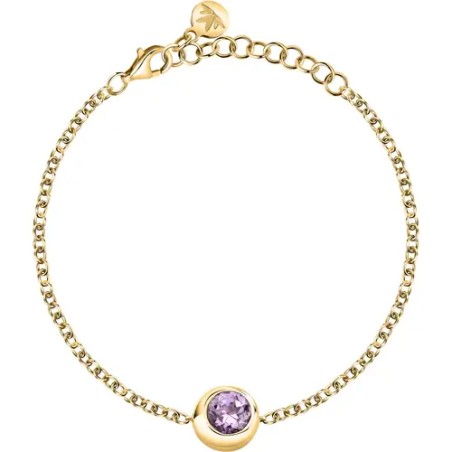 BRACCIALE TESORI ETERNI DORATO AMETISTA VIOLA DONNA MORELLATO  SAXN09 MORELLATO