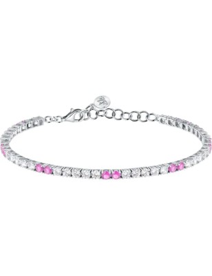 BRACCIALE TESORI ZIRCONI BIANCHI E ROSA DONNA MORELLATO 