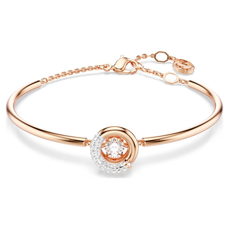 BRACCIALE RIGIDO DEXTERA ORO ROSA DONNA SWAROVSKI 