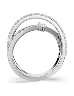 ANELLO HYPERBOLA TAGLIO MISTO RODIO M55 DONNA SWAROVSKI  5691231 SWAROVSKI