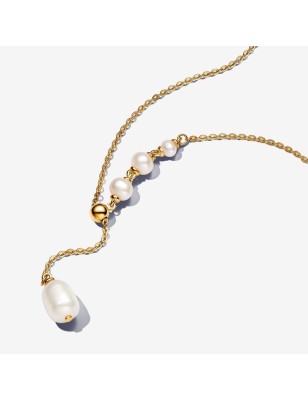 COLLANA REGOLABILE CON PERLE D'ACQUA DOLCE  PANDORA 