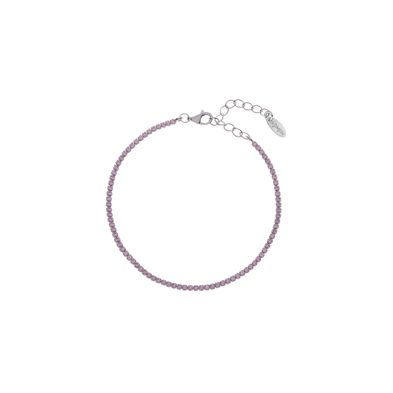 BRACCIALE TENNISMANIA ZIRCONI ROSA DONNA AMEN 