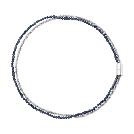 COLLANA MAGNETICA SYSTEM ACCIAIO E AGATA BLU BREIL TJ3608 BREIL