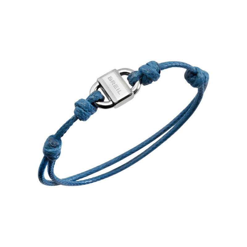 BRACCIALE B LOCK CORDINO AZZURRO UOMO BREIL 