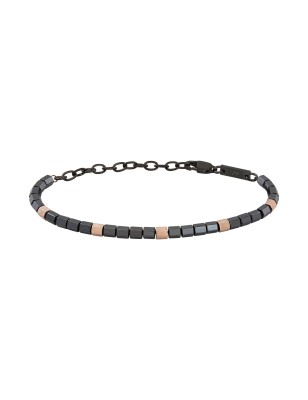 BRACCIALE B ROCKS ACCIAIO ED EMATITE UOMO BREIL 