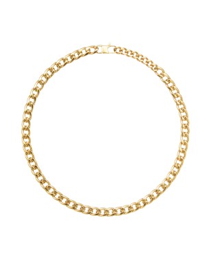 COLLANA BLOCK CHAIN IN ACCIAIO IP GOLD UOMO BREIL 