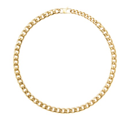 COLLANA BLOCK CHAIN IN ACCIAIO IP GOLD UOMO BREIL  TJ3260 BREIL