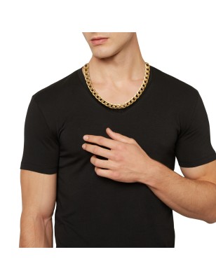 COLLANA BLOCK CHAIN IN ACCIAIO IP GOLD UOMO BREIL 