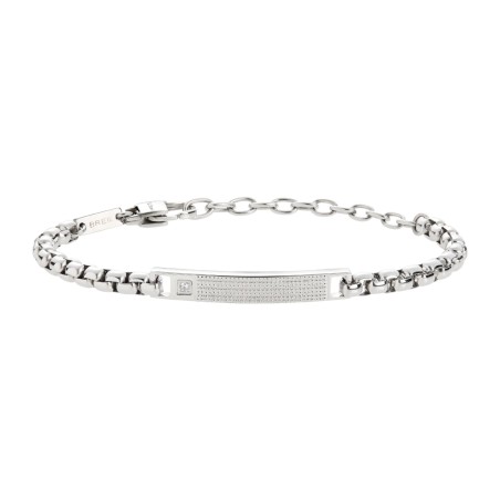 BRACCIALE IN ACCIAIO E CUBIC ZIRCONIA UOMO BREIL  TJ3224 BREIL