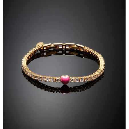 BRACCIALE TENNIS CHIARA FERRAGNI CUORICINO FUCSIA J19AWD08 CHIARA FERRAGNI