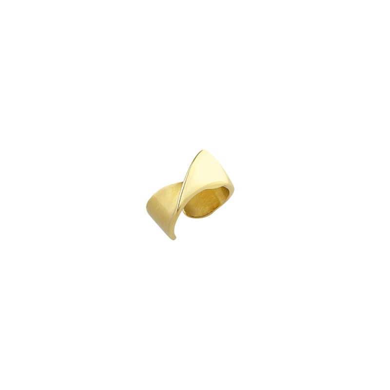 ANELLO RETWIST ACCIAIO BILUX IP GOLD M16 DONNA BREIL 