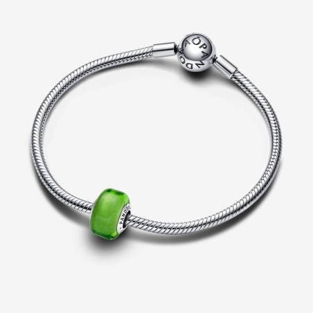 CHARM MINI VETRO MURANO VERDE DONNA PANDORA 