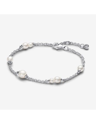 BRACCIALE CATENA PERLE ACQUA DOLCE 18CM DONNA PANDORA 