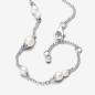 BRACCIALE CATENA PERLE ACQUA DOLCE 18CM DONNA PANDORA 