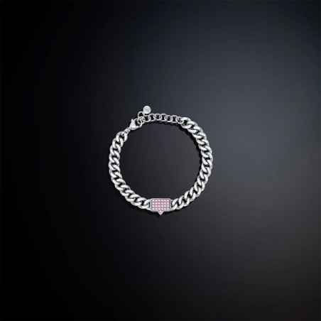 BRACCIALE BOSSY CHAIN ZIRCONI ROSA CHIARA FERRAGNI J19AUW16 CHIARA FERRAGNI